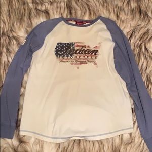 Men’s Indian motorcycle long sleeve cotton Tee